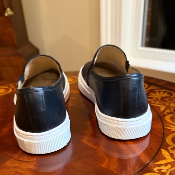 Jon Josef Black Leather Perforated Slip on Sneakers Size 40/10 MSRP $225 - Picture 5 of 8